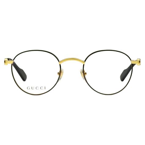 gucci eyeglasses gold frames|gucci gold round frame glasses.